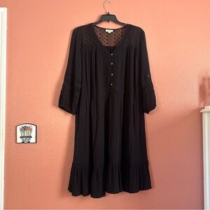 Style & Co. Black Long Sleeve Dress